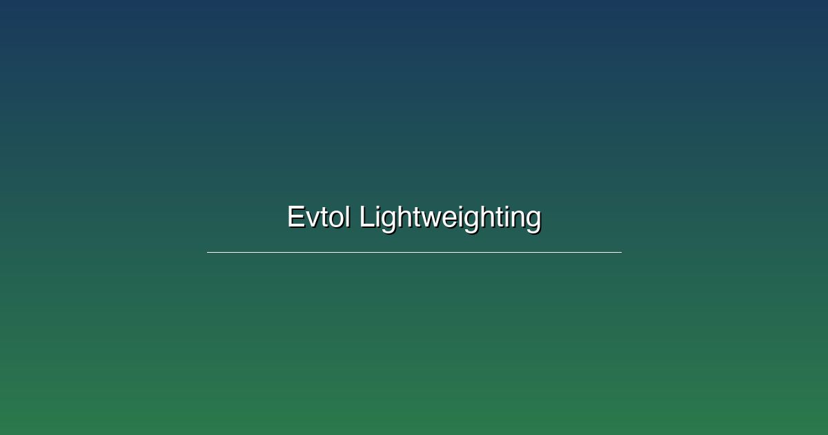 使用先进双金属导体实现eVTOL飞行器轻量化